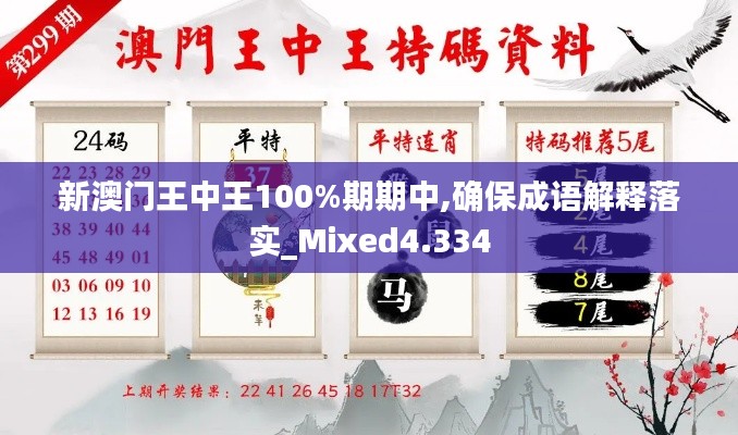 新澳门王中王100%期期中,确保成语解释落实_Mixed4.334