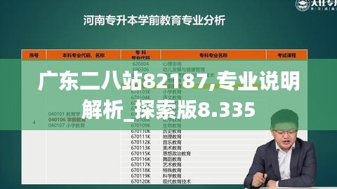 广东二八站82187,专业说明解析_探索版8.335