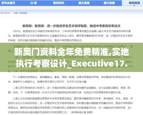 新奥门资料全年免费精准,实地执行考察设计_Executive17.229