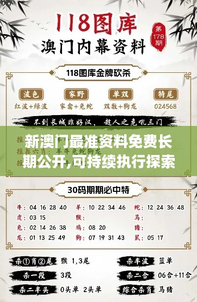 新澳门最准资料免费长期公开,可持续执行探索_高级版7.870