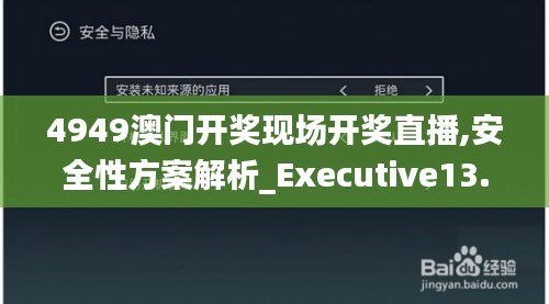 4949澳门开奖现场开奖直播,安全性方案解析_Executive13.317