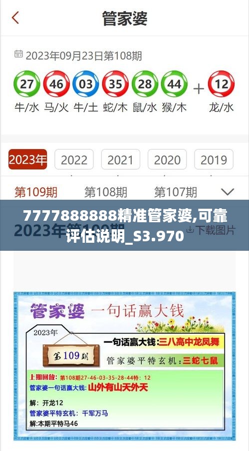 7777888888精准管家婆,可靠评估说明_S3.970