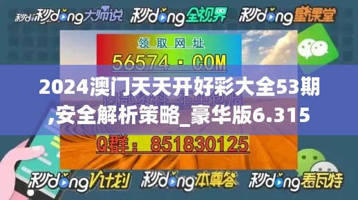 2024澳门天天开好彩大全53期,安全解析策略_豪华版6.315