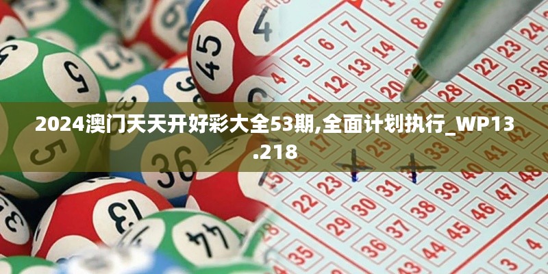 2024澳门天天开好彩大全53期,全面计划执行_WP13.218