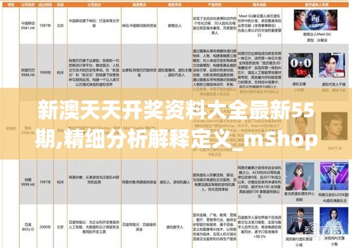 新澳天天开奖资料大全最新55期,精细分析解释定义_mShop2.509