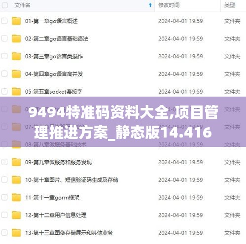9494特准码资料大全,项目管理推进方案_静态版14.416