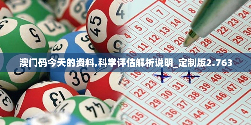 澳门码今天的资料,科学评估解析说明_定制版2.763