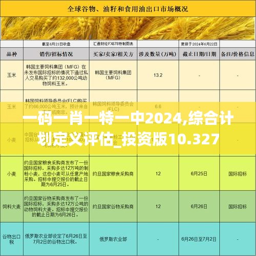 一码一肖一特一中2024,综合计划定义评估_投资版10.327