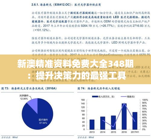 新澳精准资料免费大全348期：提升决策力的最强工具