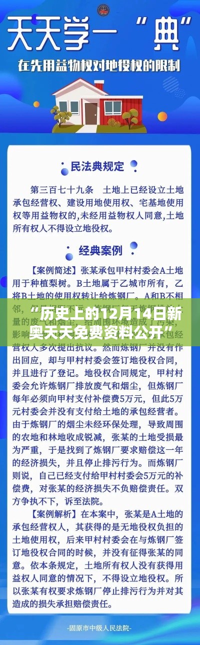 “历史上的12月14日新奥天天免费资料公开”：每天一点历史，积累无限智慧