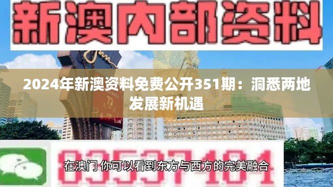 2024年新澳资料免费公开351期：洞悉两地发展新机遇