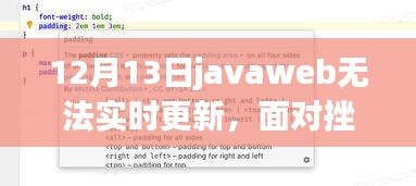 JavaWeb实时更新挑战，挫折中的成长动力源泉探索