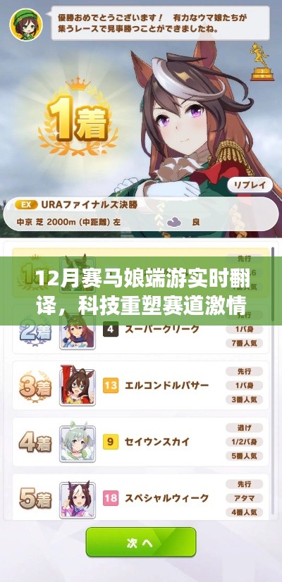 科技重塑赛道激情，12月赛马娘端游实时翻译全新体验