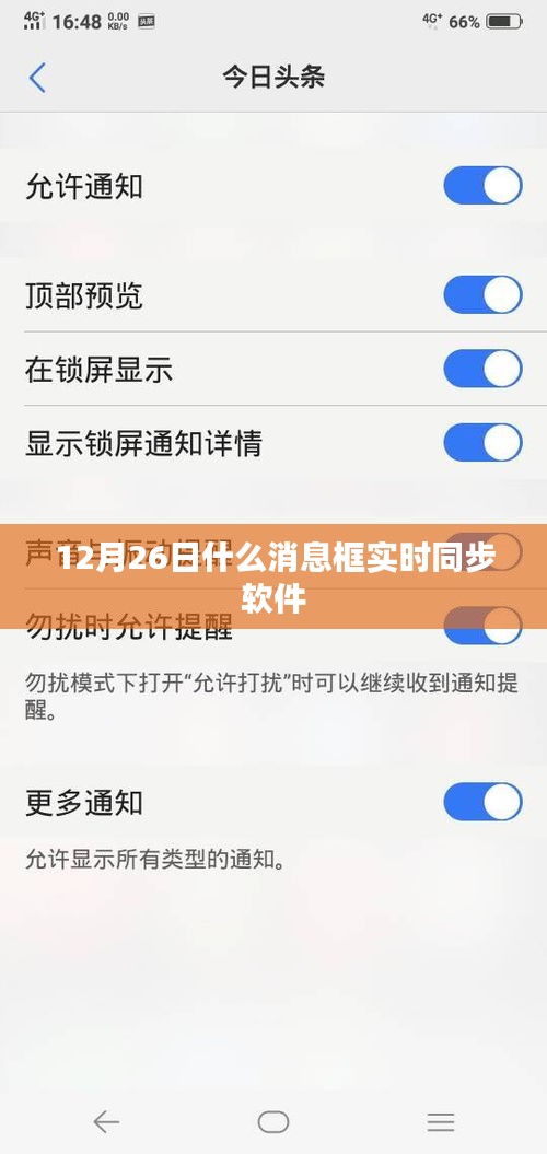 实时同步消息框软件，12月26日最新动态