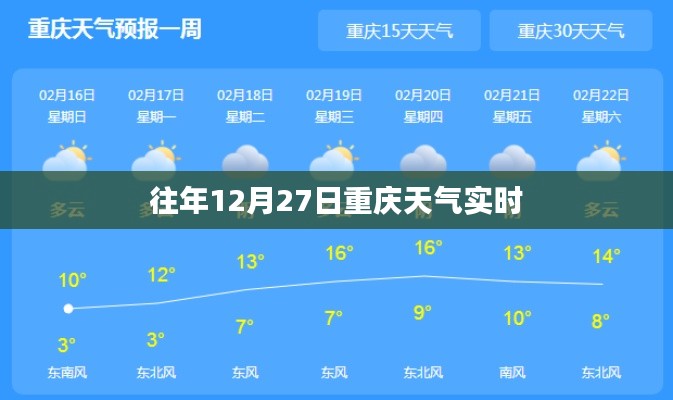 重庆往年12月27日天气实时播报