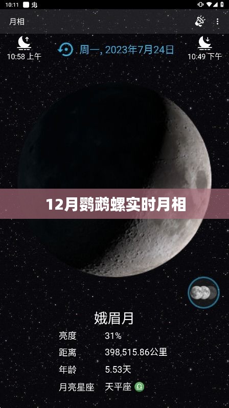 鹦鹉螺实时月相观察，揭秘十二月神秘面纱