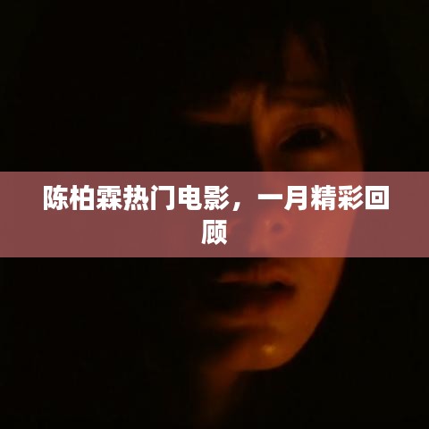 陈柏霖一月热门电影精彩回顾