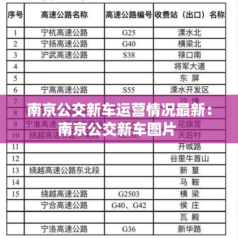 南京公交新车运营情况最新：南京公交新车图片 