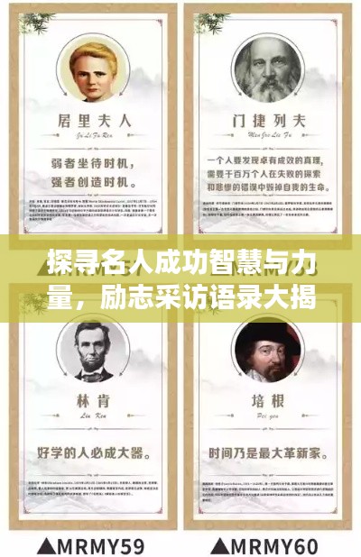探寻名人成功智慧与力量，励志采访语录大揭秘