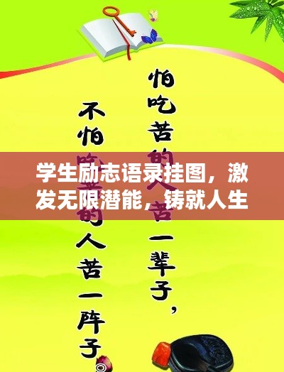 学生励志语录挂图，激发无限潜能，铸就人生辉煌