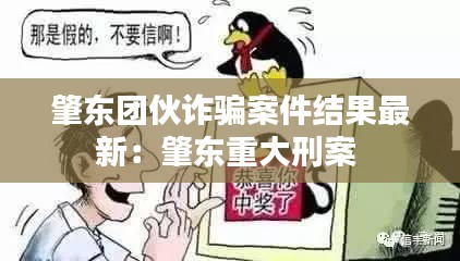 肇东团伙诈骗案件结果最新：肇东重大刑案 