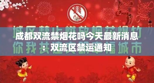 成都双流禁烟花吗今天最新消息：双流区禁运通知 