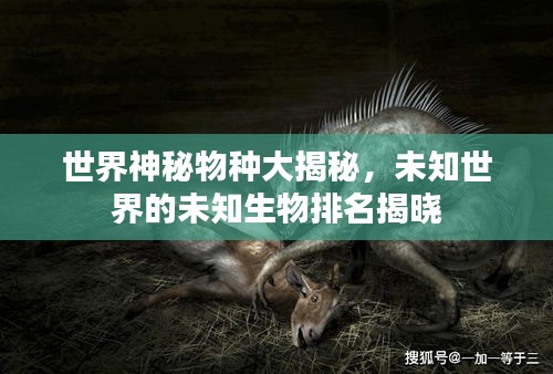 世界神秘物种大揭秘，未知世界的未知生物排名揭晓