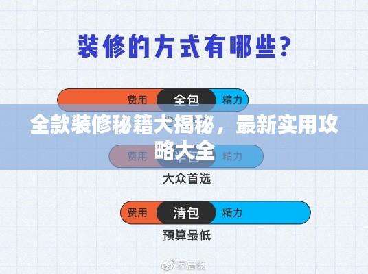 全款装修秘籍大揭秘，最新实用攻略大全