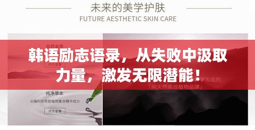 韩语励志语录，从失败中汲取力量，激发无限潜能！