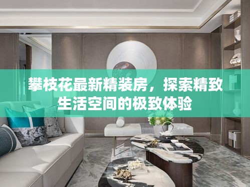 攀枝花最新精装房，探索精致生活空间的极致体验