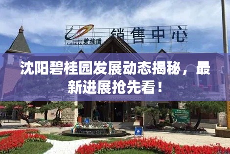 沈阳碧桂园发展动态揭秘，最新进展抢先看！