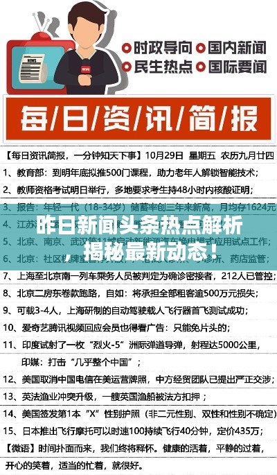 昨日新闻头条热点解析，揭秘最新动态！
