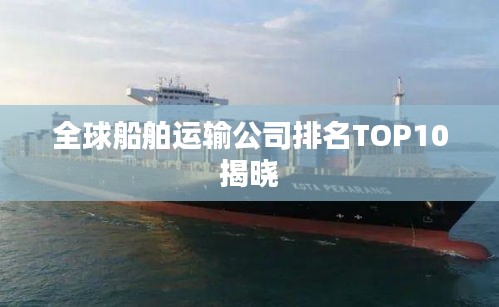 全球船舶运输公司排名TOP10揭晓