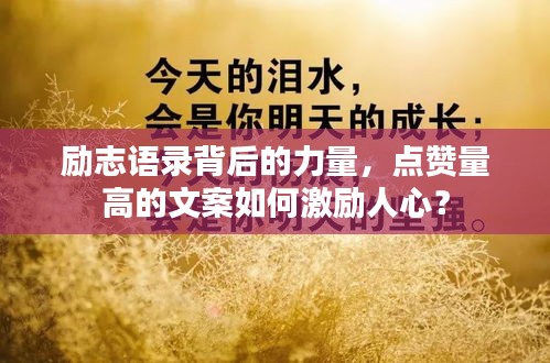 励志语录背后的力量，点赞量高的文案如何激励人心？
