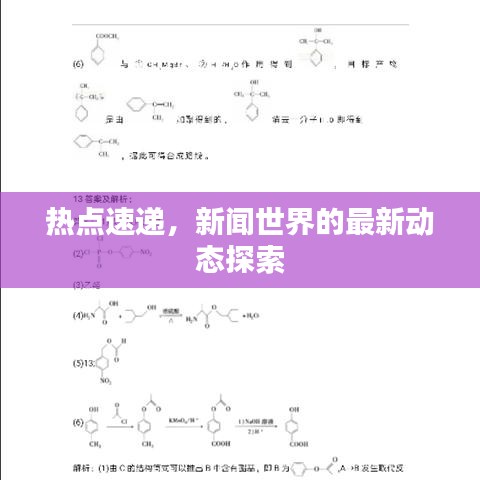热点速递，新闻世界的最新动态探索