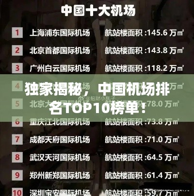 独家揭秘，中国机场排名TOP10榜单！