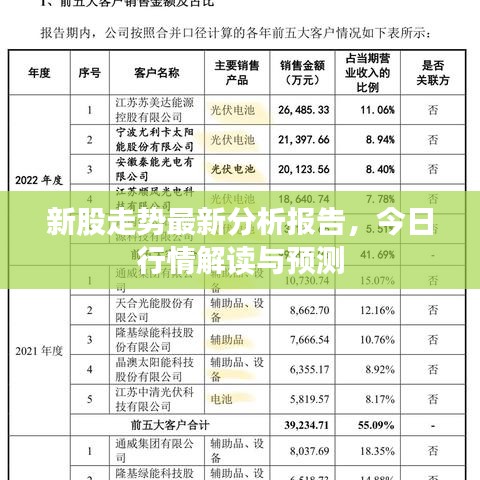 新股走势最新分析报告，今日行情解读与预测