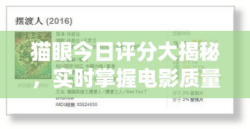 猫眼今日评分大揭秘，实时掌握电影质量晴雨表！