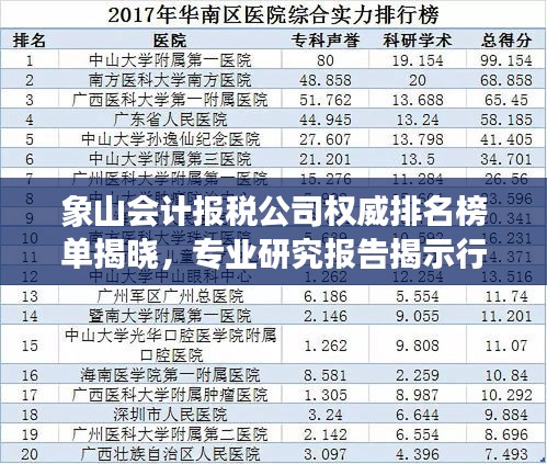 象山会计报税公司权威排名榜单揭晓，专业研究报告揭示行业现状