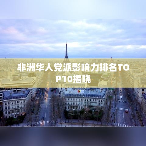 非洲华人党派影响力排名TOP10揭晓