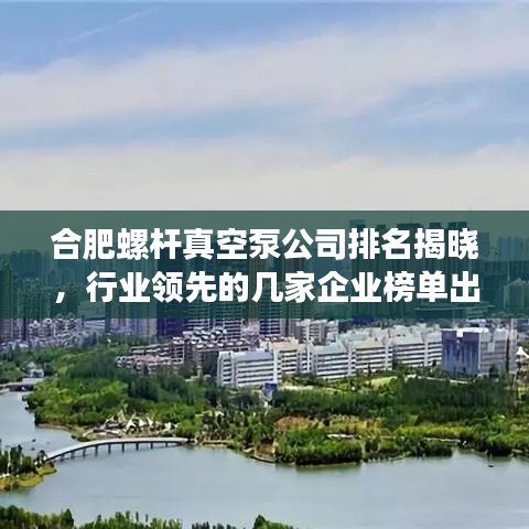 合肥螺杆真空泵公司排名揭晓，行业领先的几家企业榜单出炉！