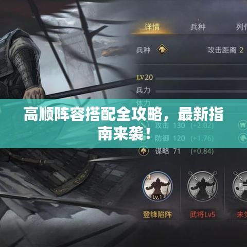 高顺阵容搭配全攻略，最新指南来袭！