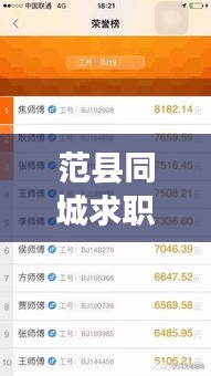 范县同城求职招聘网，最新招聘信息汇总
