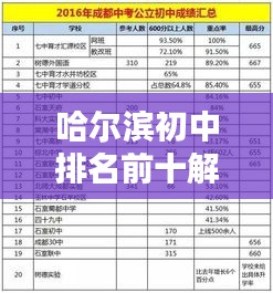 哈尔滨初中排名前十解析，名校实力大比拼！