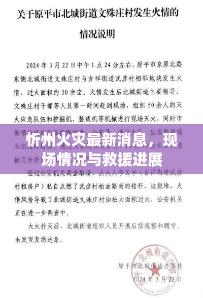 忻州火灾最新消息，现场情况与救援进展